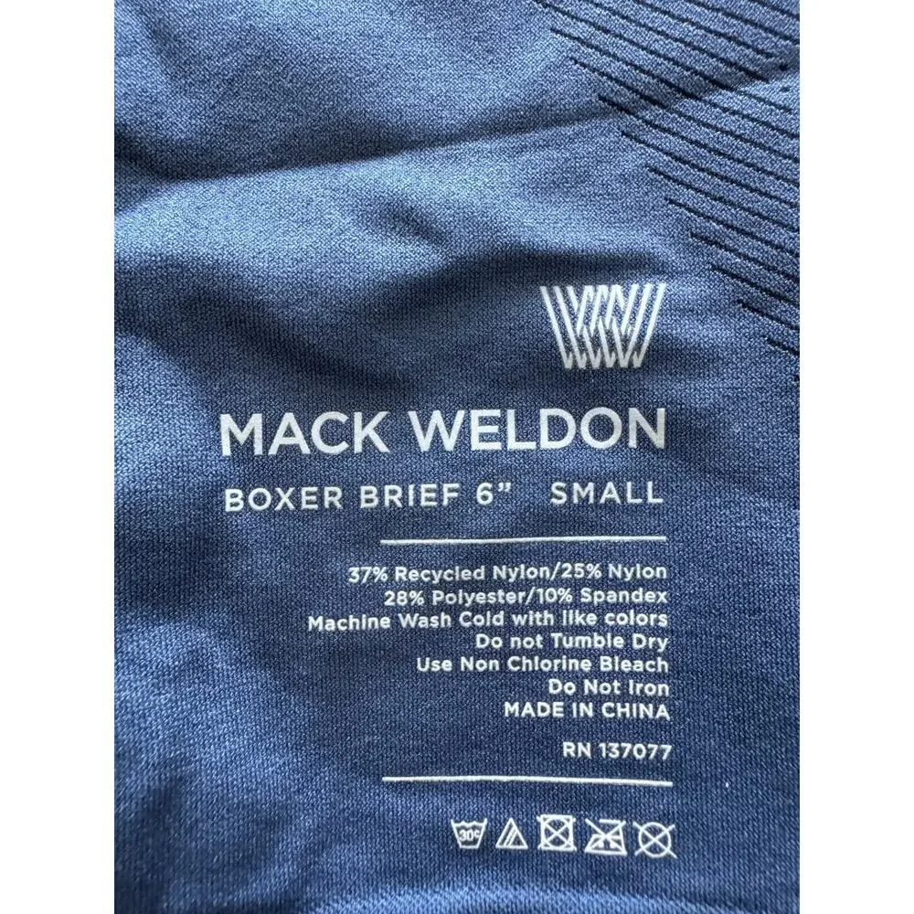 Mack Weldon Men's Boxer Brief 6” True Navy Small